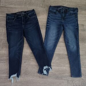 2 pairs of American Eagle jeggings.